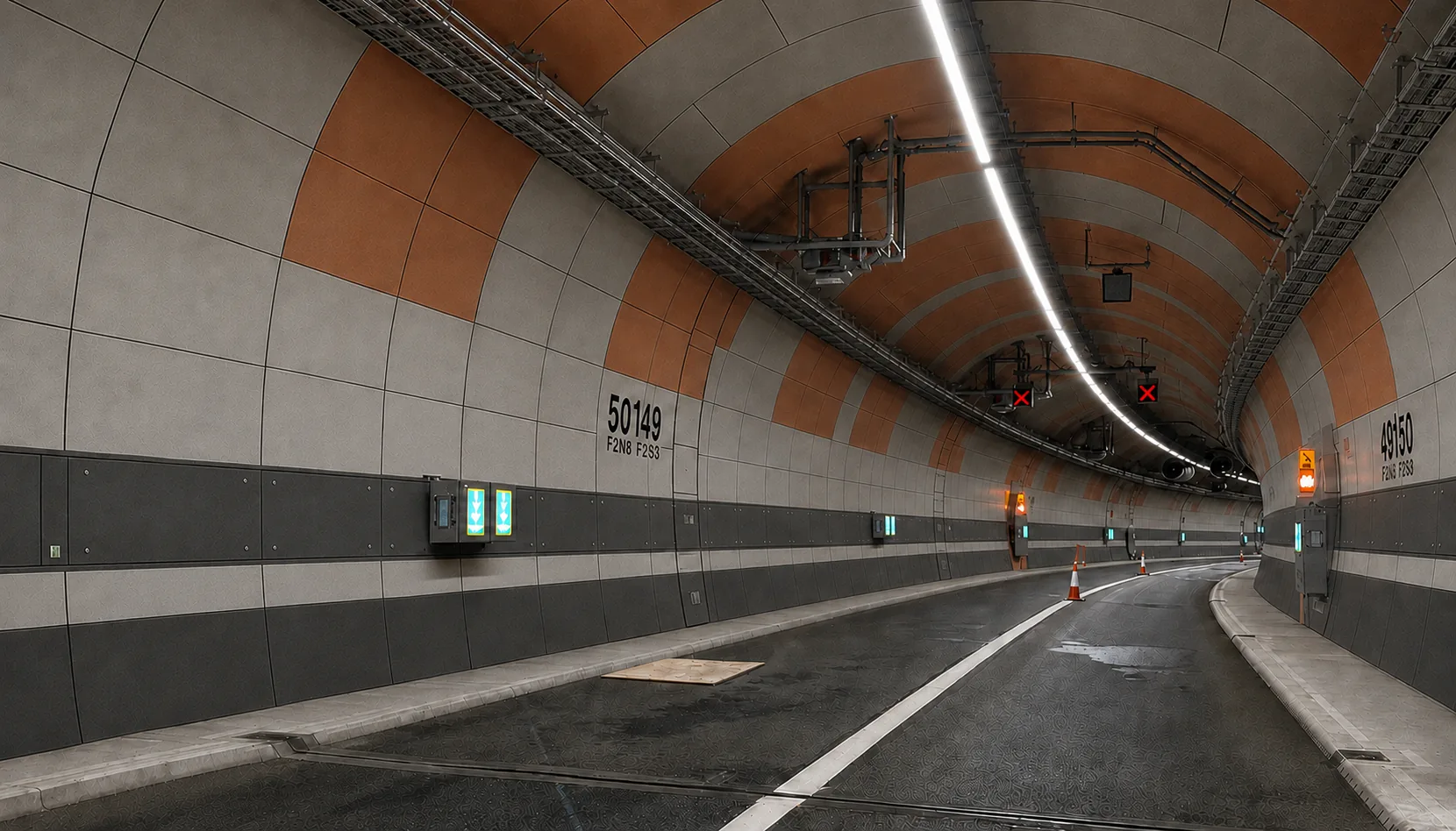 Tunnel infrastructure simulator: real-time environment view